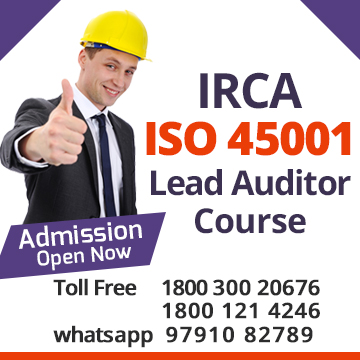 IRCA accredited ISO 45001 Lead Auditor Course in Mumbai