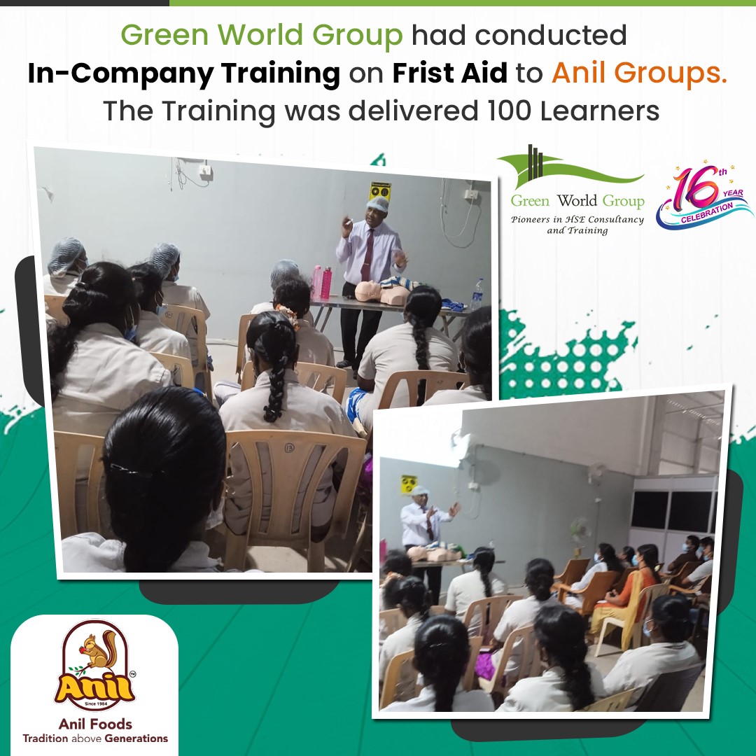 Green World Group Offers In-House Session On First Aid Training in Anil Groups