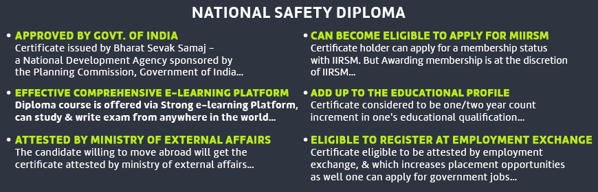 National Safety Diploma Benefits.