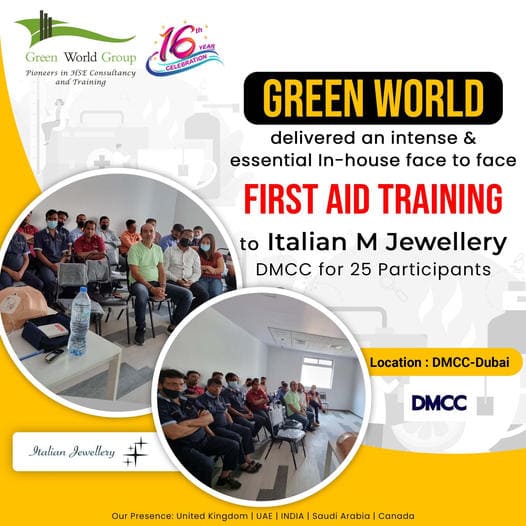 First Aid Training at Italian M Jewellery DMCC
