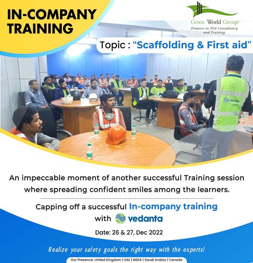 Scaffolding and First aid Training at Vedanta