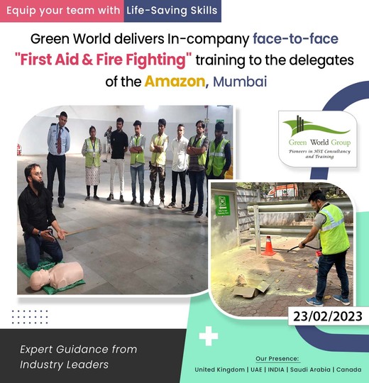 First Aid and Fire Fighting training  at AMAZON
