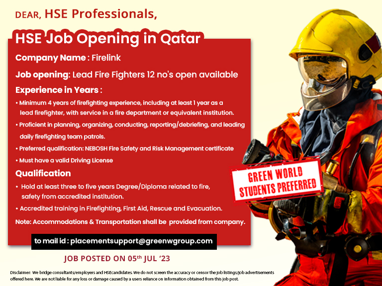 Safety officer jobs in Chennai Kolkata Mumbai Bangalore Hyderabad