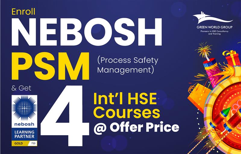 Nebosh PSM in India, Nebosh PSM course training in India