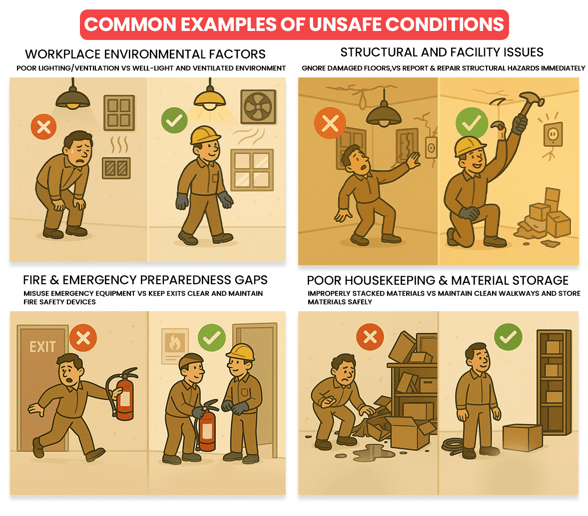Unsafe Acts And Unsafe Conditions In The Workplace Expert Guide Key Unsafe Acts And Unsafe Conditions In The Workplace Expert Guide Key