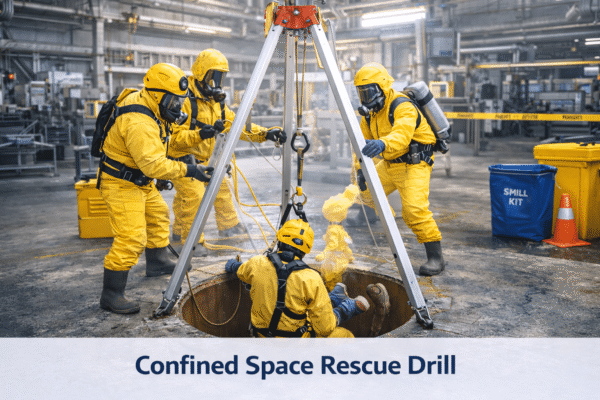 Confined Space Rescue Drill - GREEN WORLD GROUP INDIA | Nebosh Course ...