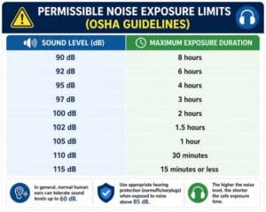 Noise Exposure Limits (OSHA)