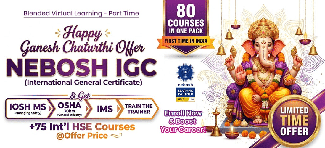 NEBOSH IGC Ganesh Chaturthi Offer - Green World Group