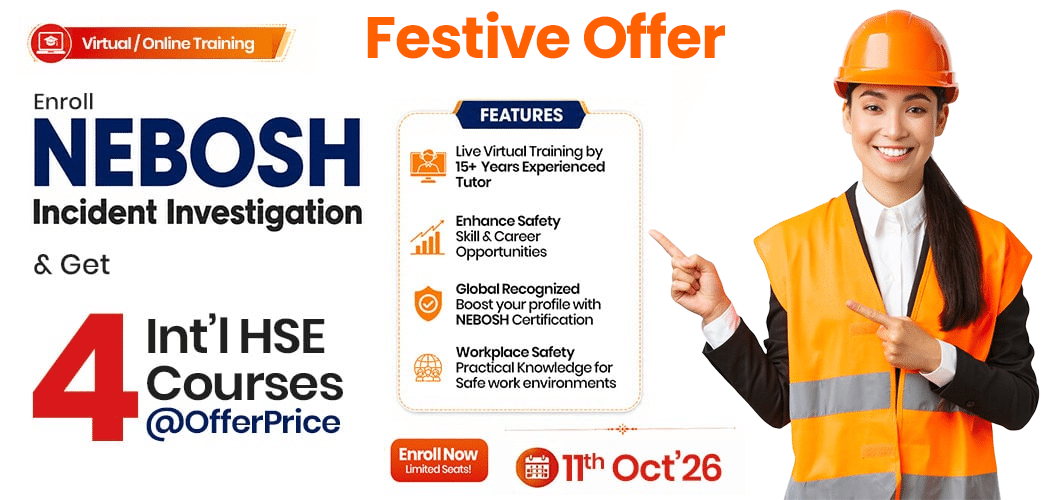 NEBOSH Incident Investigation Online Course Training in India