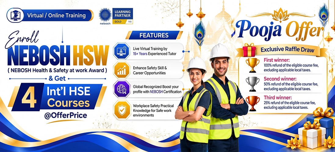 NEBOSH Health and Safety at Work Award Course Training in India