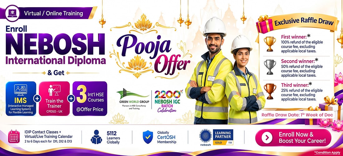 NEBOSH International Diploma Offer