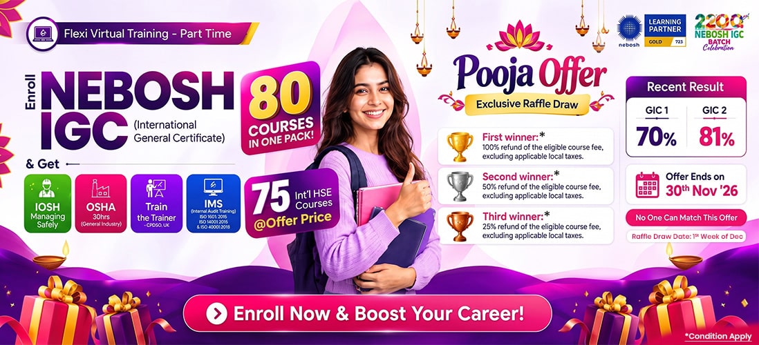 NEBOSH IGC Ganesh Chaturthi Offer - Green World Group