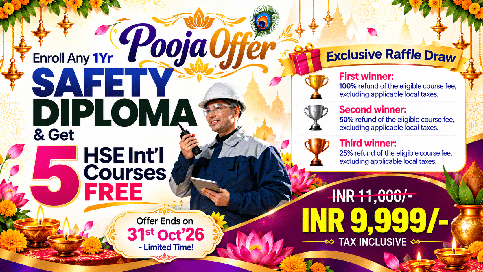 Festive Safety Diploma Pooja Offer 1